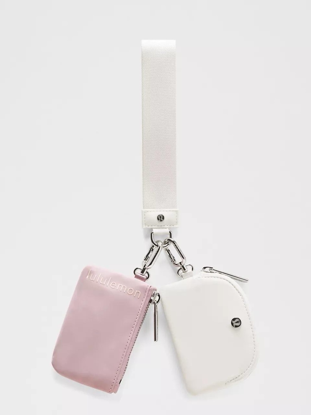 Lululemon Dual Pouch Wristlet- Pink Haze/Light Ivory